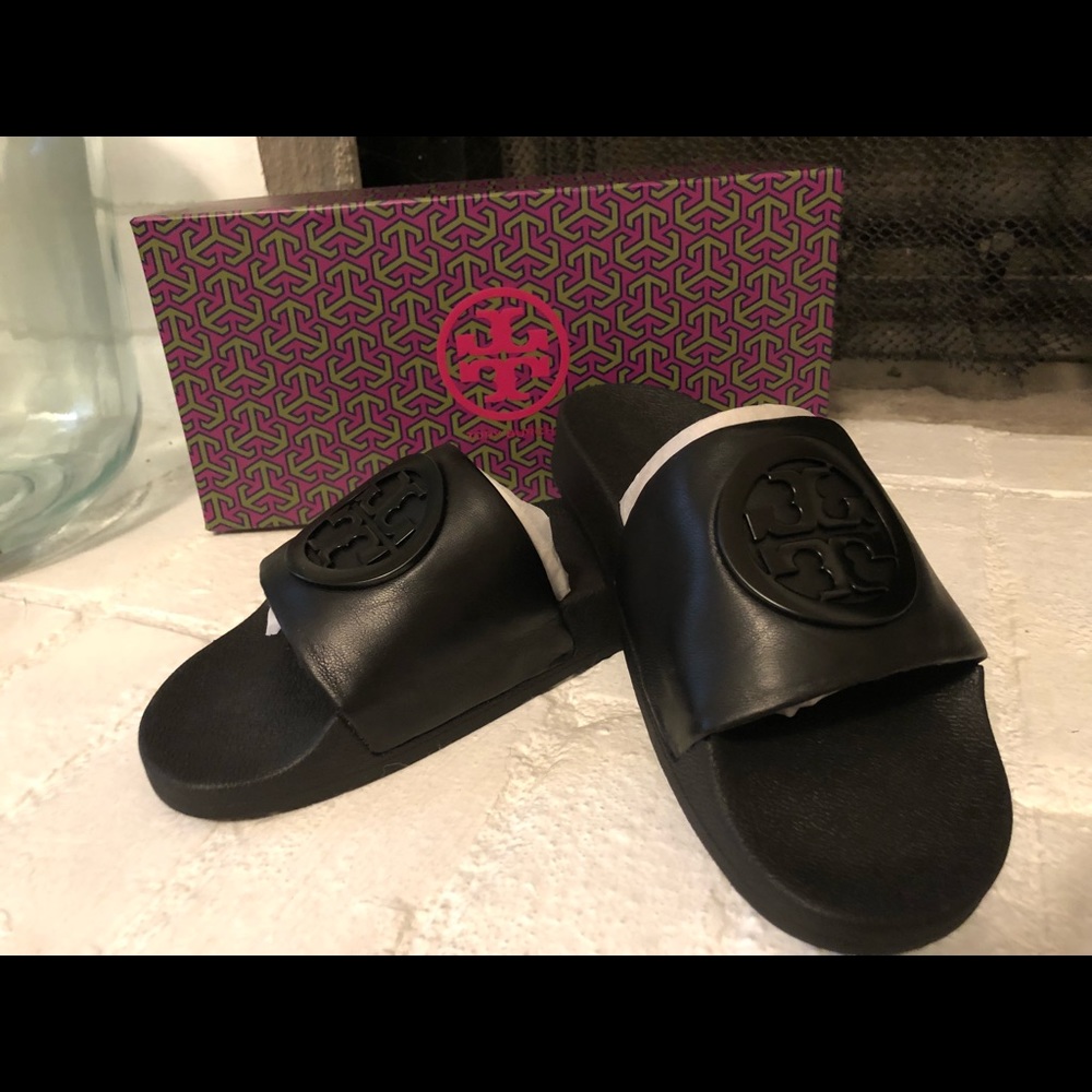 Tory Burch Black Lina Slide
